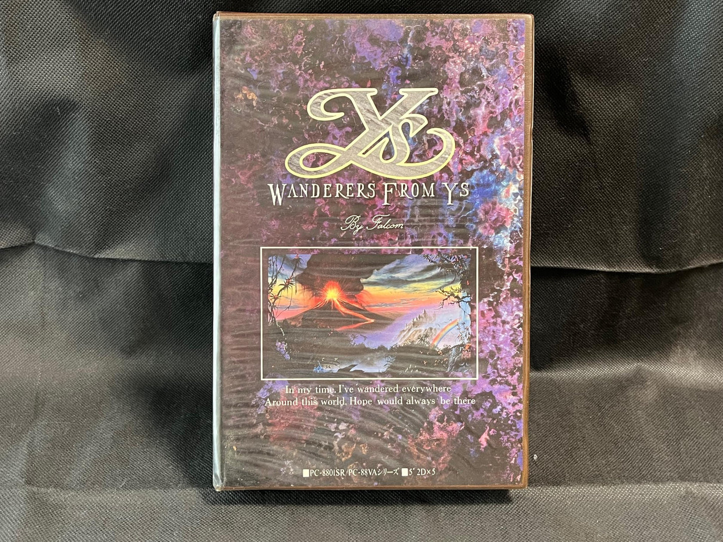PC-8801 Ys 3, Ys III: Wanderers from Ys W/Box, manual, set, Partly tested-h0711-