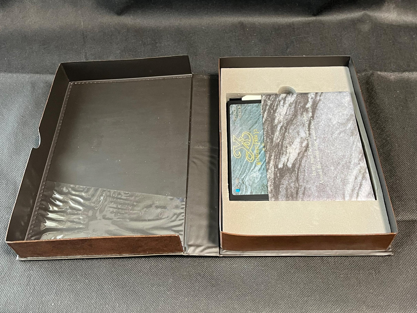 PC-8801 Ys 3, Ys III: Wanderers from Ys W/Box, manual, set, Partly tested-h0711-