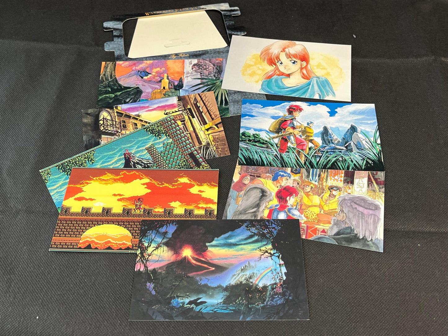 PC-8801 Ys 3, Ys III: Wanderers from Ys W/Box, manual, set, Partly tested-h0711-