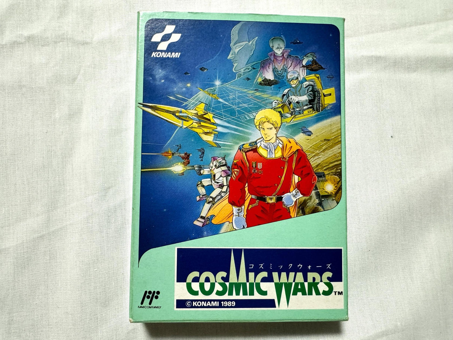 COSMIC WARS Nintendo Famicom FC Cart w/Manual, Box Japan-g1126-