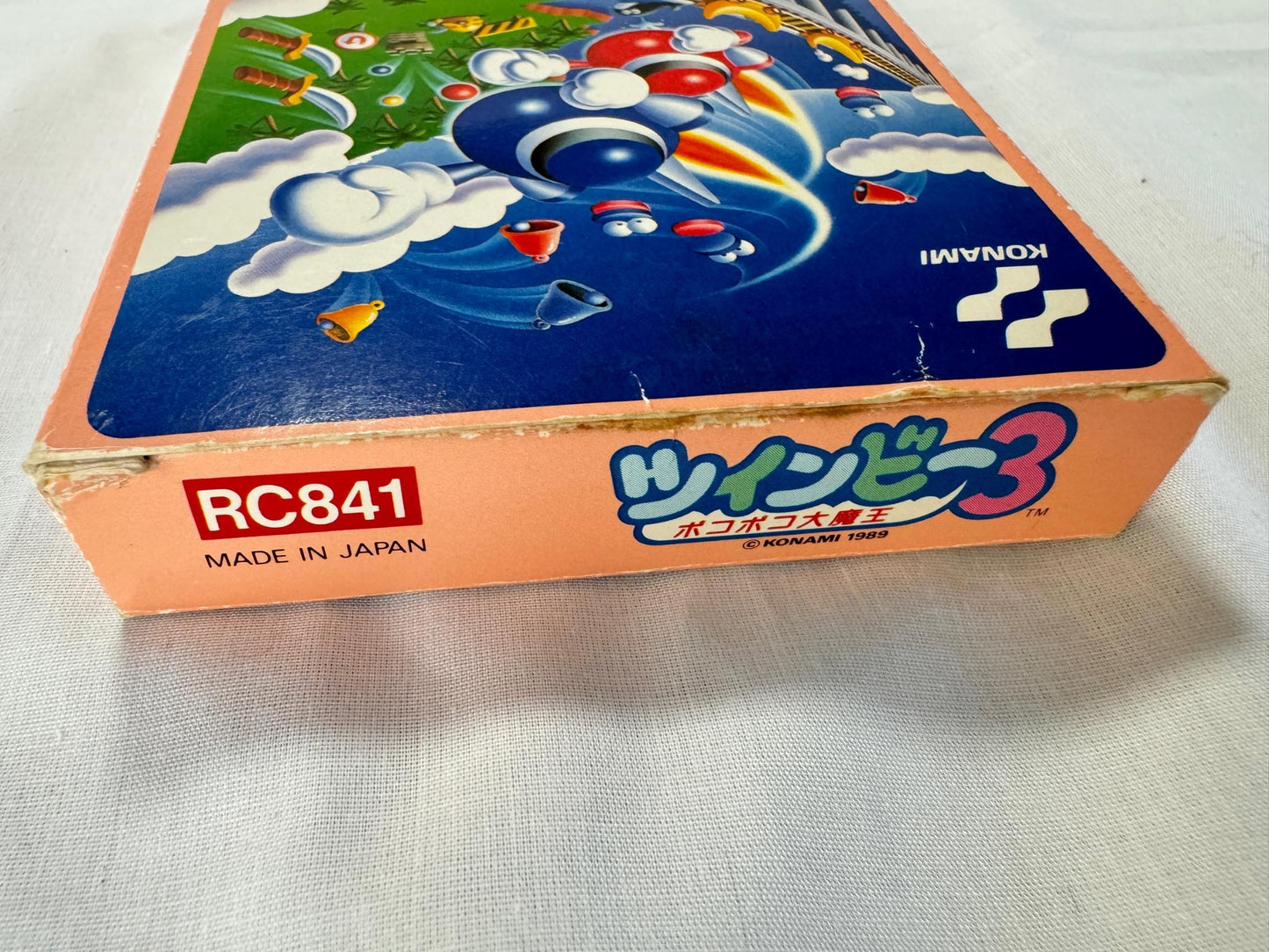 TWINBEE 3 Poko Poko Nintendo Famicom FC Cart w/Box Japan Twin bee-g1126-