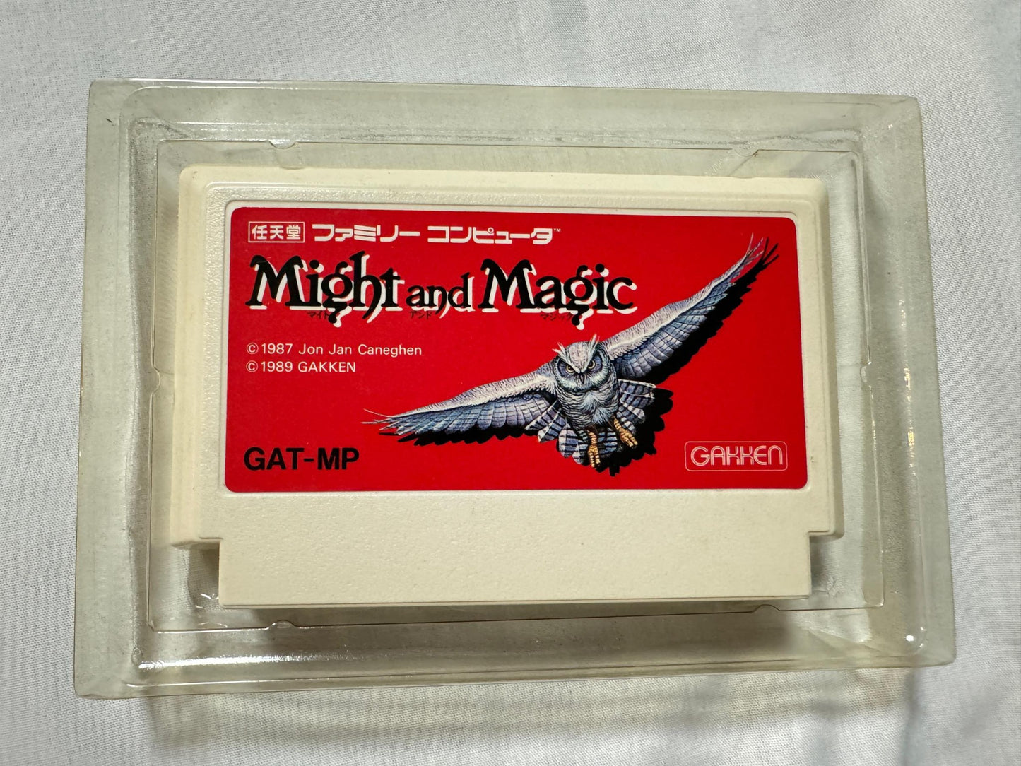 No manual, Might and Magic M&M Nintendo Famicom FC NES Cart w/Box Japan-g1126-