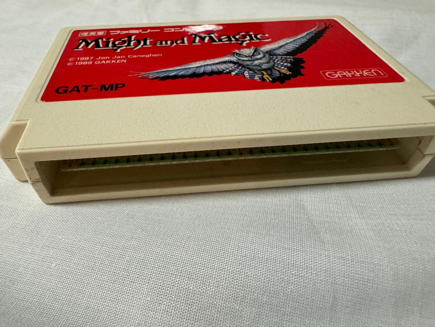 No manual, Might and Magic M&M Nintendo Famicom FC NES Cart w/Box Japan-g1126-