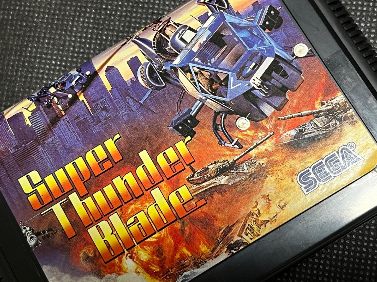 SUPER THUNDER BLADE SEGA MEGA DRIVE Genesis Cartridge w/Manual, Box-g0429-