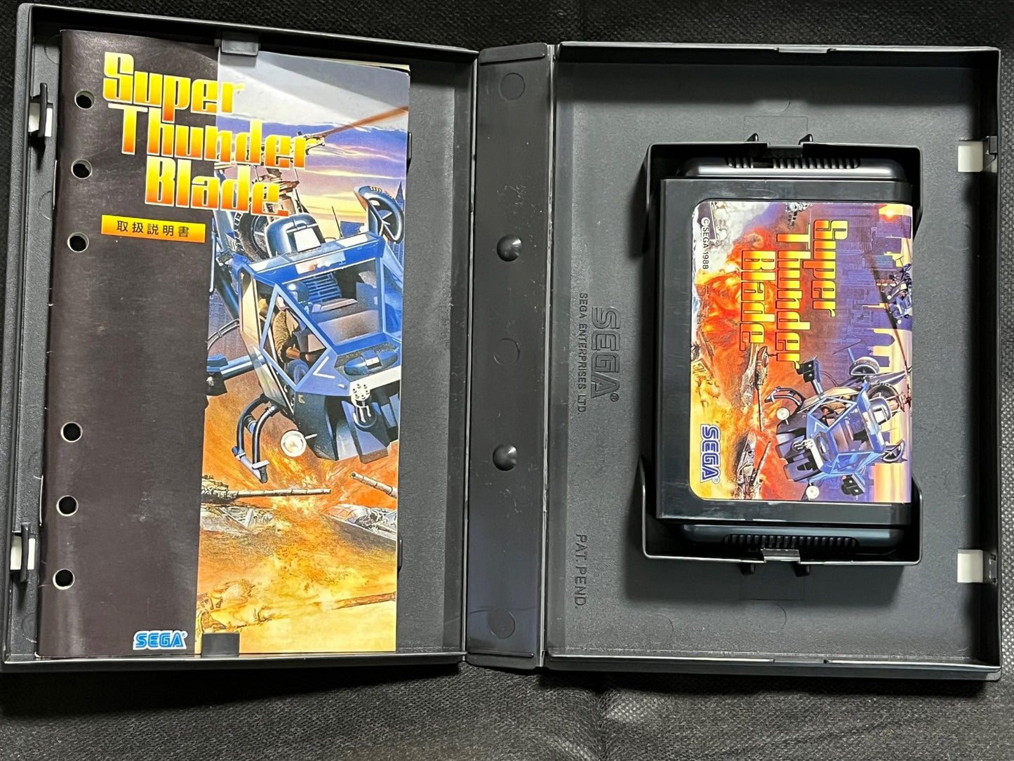 SUPER THUNDER BLADE SEGA MEGA DRIVE Genesis Cartridge w/Manual, Box-g0429-