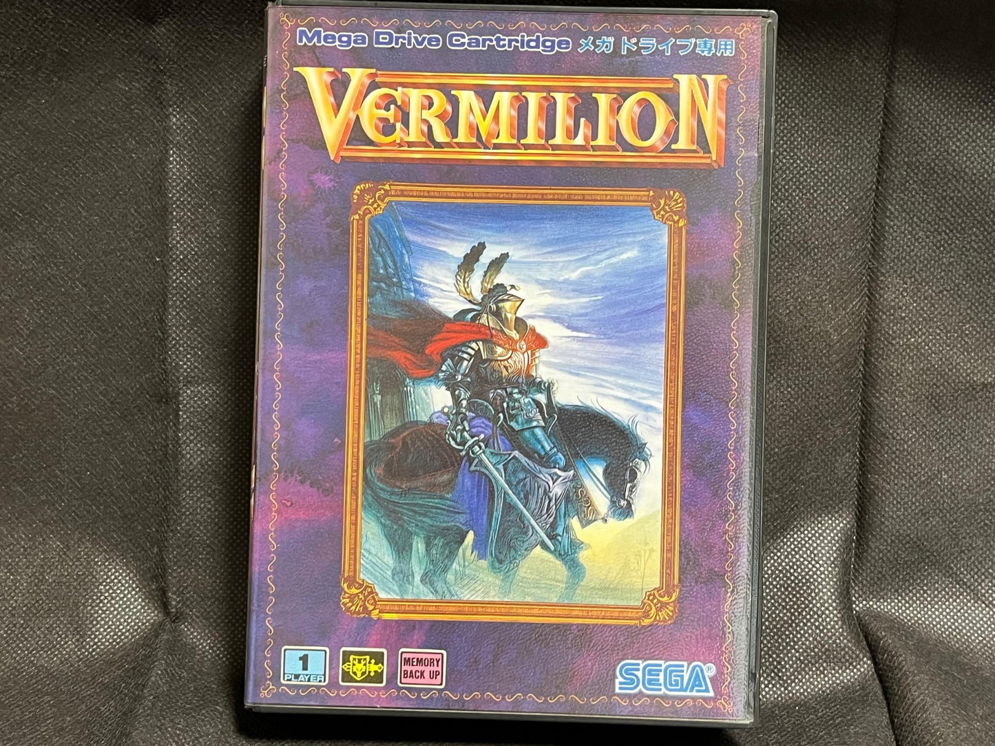 Vermilion SEGA MEGA DRIVE Genesis Cartridge w/Manual, Box, working-g0429-