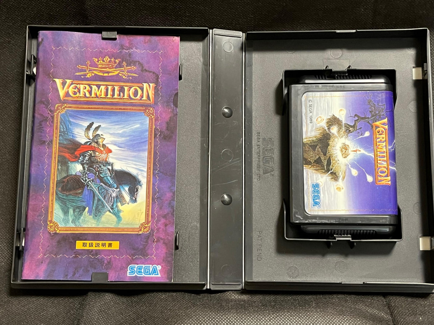 Vermilion SEGA MEGA DRIVE Genesis Cartridge w/Manual, Box, working-g0429-