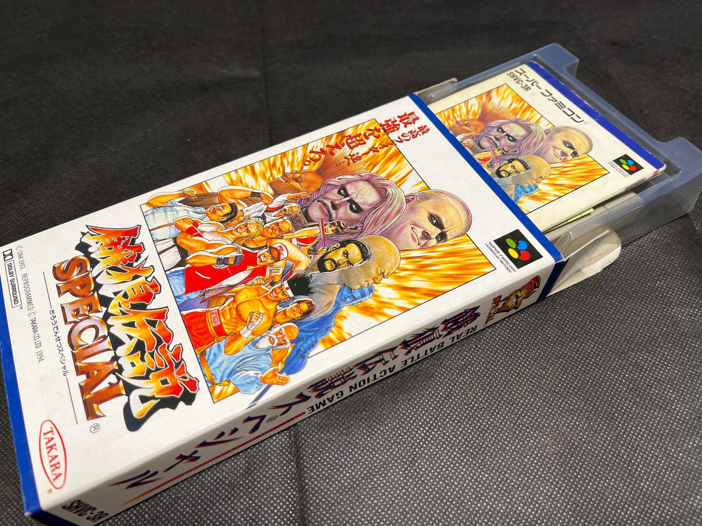 Fatal Fury Special Nintendo Super Famicom Game Cart w/Manual, Box set-g0703-9