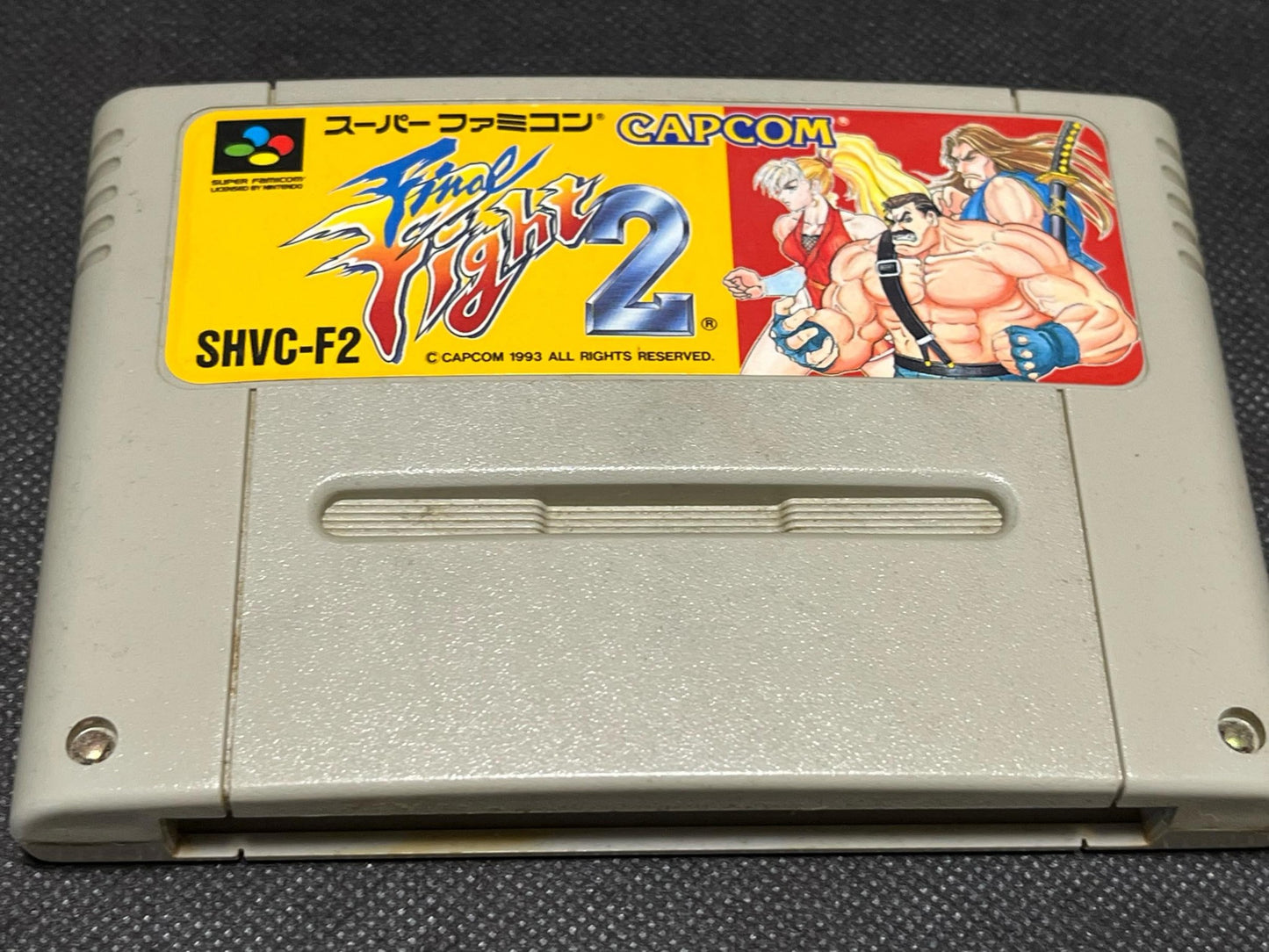 Final Fight 2 Nintendo Super Famicom Game Cartridge w/Manual, Box set-g0703-11