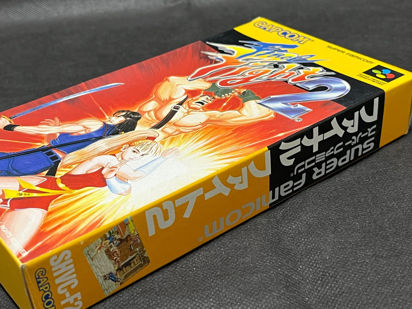 Final Fight 2 Nintendo Super Famicom Game Cartridge w/Manual, Box set-g0703-11