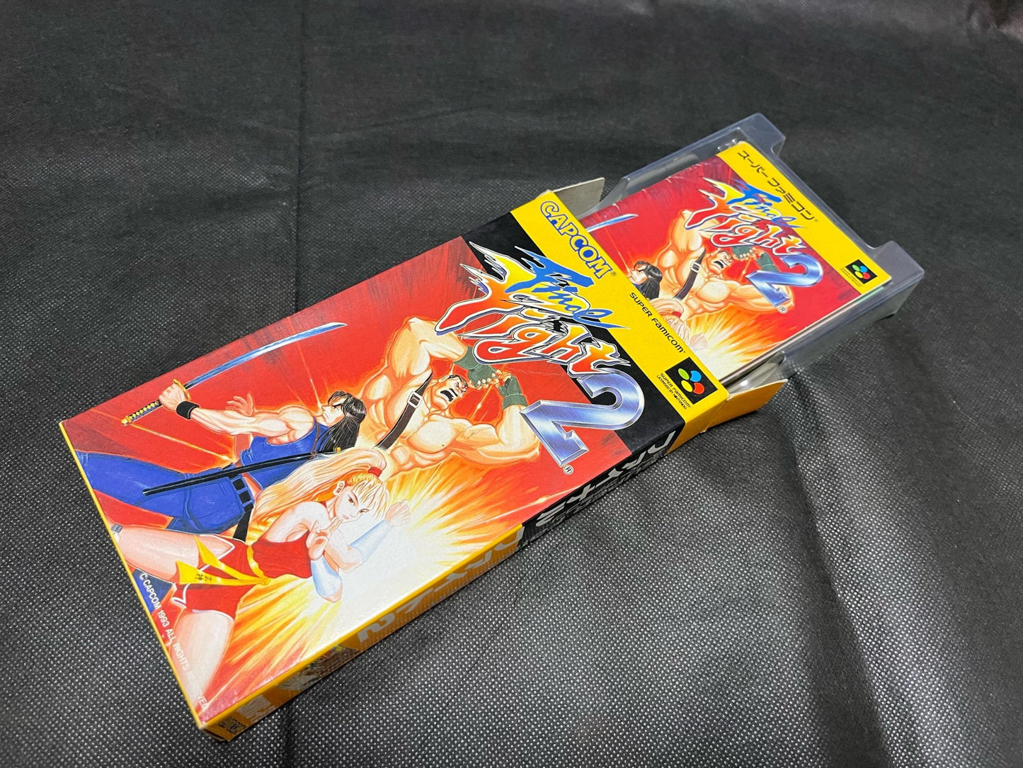 Final Fight 2 Nintendo Super Famicom Game Cartridge w/Manual, Box set-g0703-11