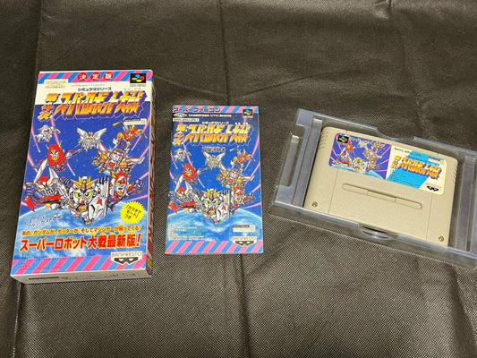 Super Robot Taisen 4 Nintendo Super Famicom Game Cart w/Manual, Box set-g0703-12