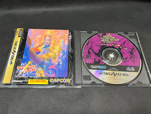 VAMPIRE HUNTER Night Warriors: Darkstalkers Reven SEGA Saturn,w/Manual-g0903-