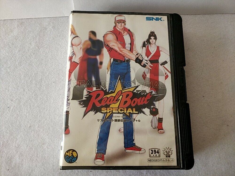 Real Bout Fatal Fury Special SNK NEO GEO AES Cartridge, Manual Boxed set-e0116-