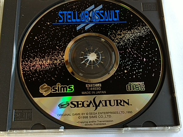 STELLAR ASSAULT SS for SEGA Saturn with Manual,W/Spine,Registration Card,Seal-A- - Hakushin Retro Game shop