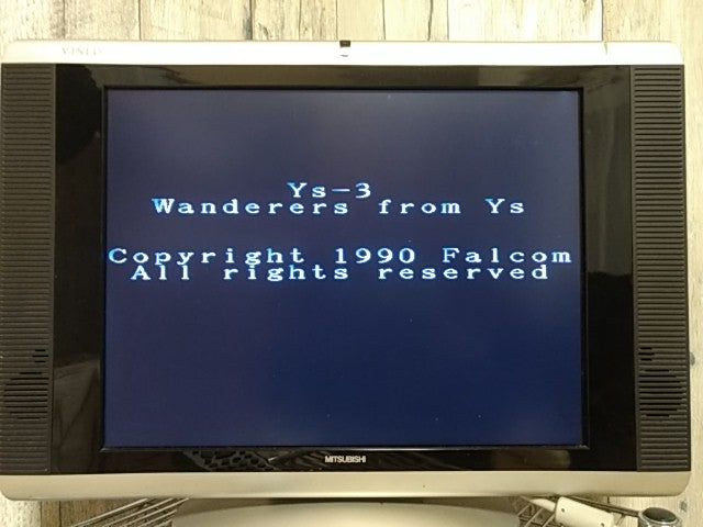 YsIII Ys3 -WANDERERS FROM Ys- SHARP X68000 Game FD, Manual, Box set, tested-H-