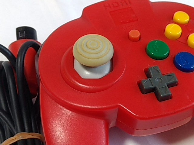HORI PAD Mini Controller Red For Nintendo 64 N64 Japan/work fine-B- - Hakushin Retro Game shop