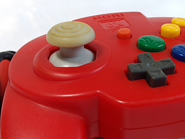 HORI PAD Mini Controller Red For Nintendo 64 N64 Japan/work fine-B- - Hakushin Retro Game shop