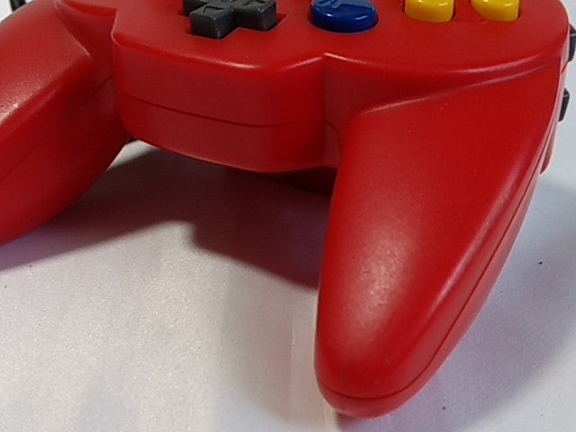 HORI PAD Mini Controller Red For Nintendo 64 N64 Japan/work fine-B- - Hakushin Retro Game shop