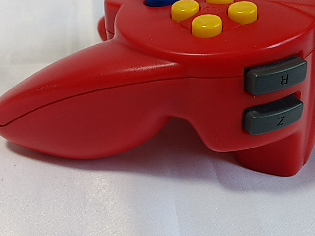 HORI PAD Mini Controller Red For Nintendo 64 N64 Japan/work fine-B- - Hakushin Retro Game shop