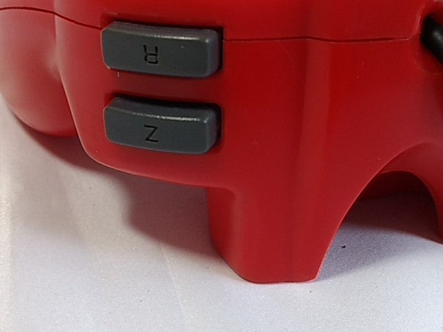 HORI PAD Mini Controller Red For Nintendo 64 N64 Japan/work fine-B- - Hakushin Retro Game shop