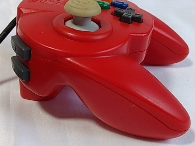 HORI PAD Mini Controller Red For Nintendo 64 N64 Japan/work fine-B- - Hakushin Retro Game shop