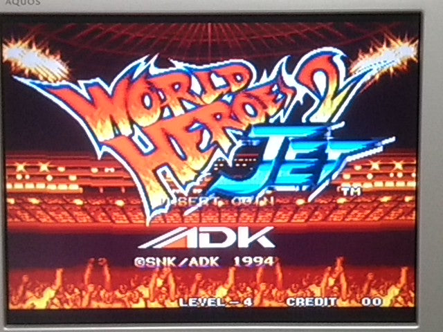 WORLD HEROES 2 JET ADK SNK NEOGEO MVS Cartridge Only/ tested-A- - Hakushin Retro Game shop