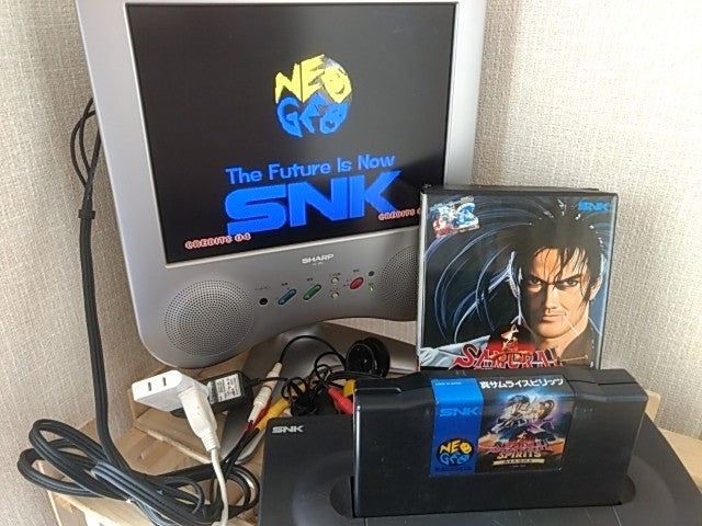 Shin Samurai Spirits (Samurai Shodown 2) SNK NEOGEO AES with Box, Working-f0215-