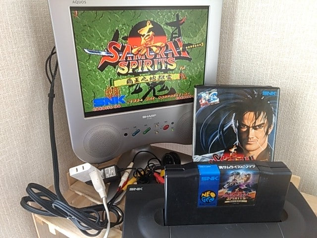 Shin Samurai Spirits (Samurai Shodown 2) SNK NEOGEO AES with Box, Working-f0215-