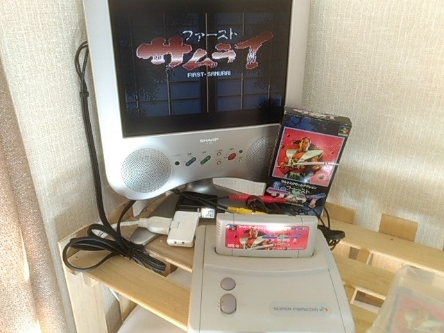 First SAMURAI Nintendo Super Famicom SFC SNES Cartridge,Manual Boxed set -A- - Hakushin Retro Game shop