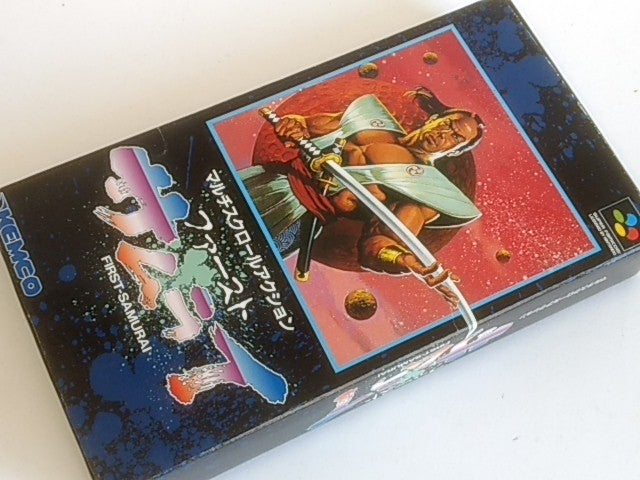First SAMURAI Nintendo Super Famicom SFC SNES Cartridge,Manual Boxed set -A- - Hakushin Retro Game shop