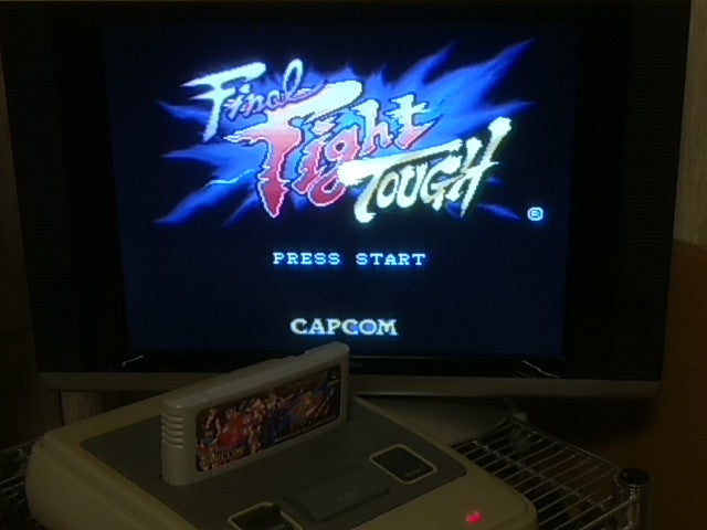 Final Fight Tough for Nintendo Super Famicom SNES action game cartridge tested-B - Hakushin Retro Game shop