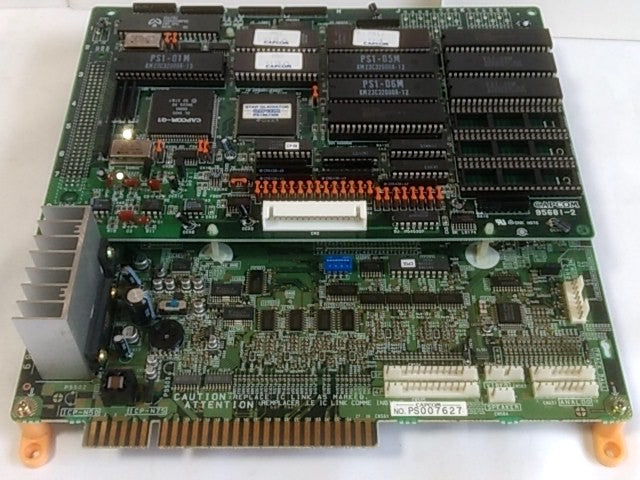 Star Gladiator CPS System JAMMA PCB B Board and Mother A Board set tested-C- - Hakushin Retro Game shop