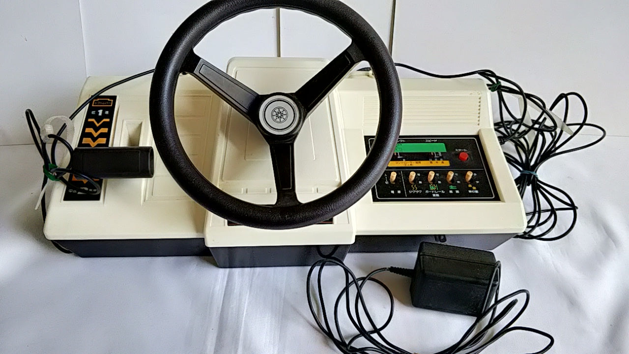 Nintendo Color TV Game Racing 112 (CTG-CR112) Console and PSU set/Tested-a418- - Hakushin Retro Game shop