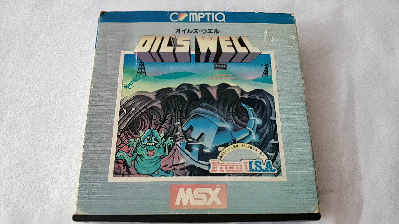 Oil's Well MSX MSX2 Game cartridge,Manual,Boxed set tested -a527- - Hakushin Retro Game shop