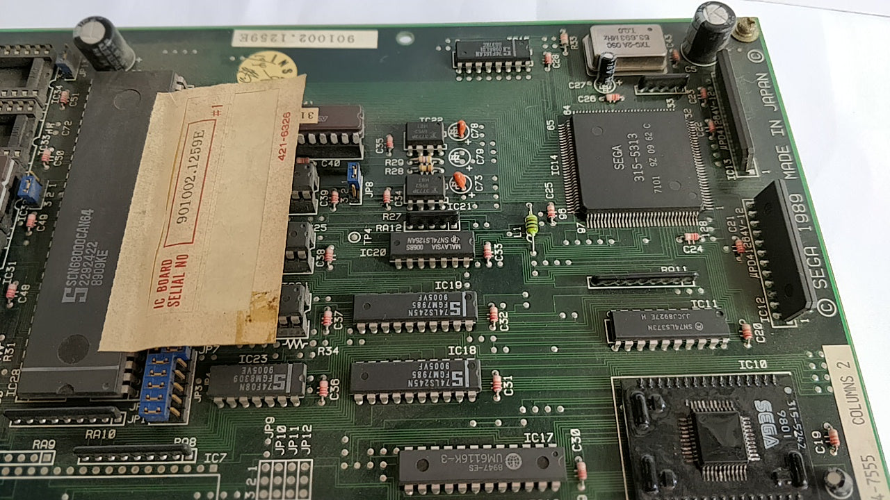 Columns 2 II : The Voyage Through Time JAMMA Arcade PCB system Board tested-a528- - Hakushin Retro Game shop