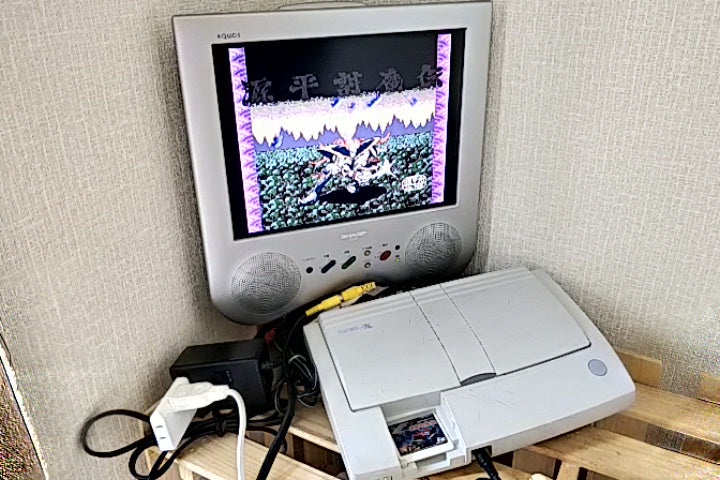 NEC PC Engine DUO-RX PCE-DUORX Console, Pad, PSU and game set, Working-a725-