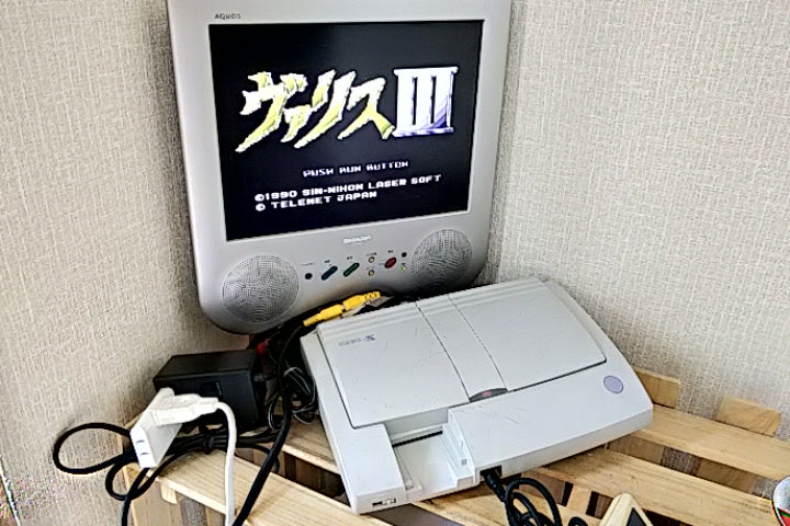 NEC PC Engine DUO-RX PCE-DUORX Console, Pad, PSU and game set, Working-a725-