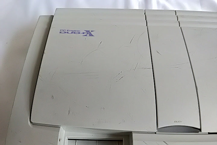 NEC PC Engine DUO-RX PCE-DUORX Console, Pad, PSU and game set, Working-a725-