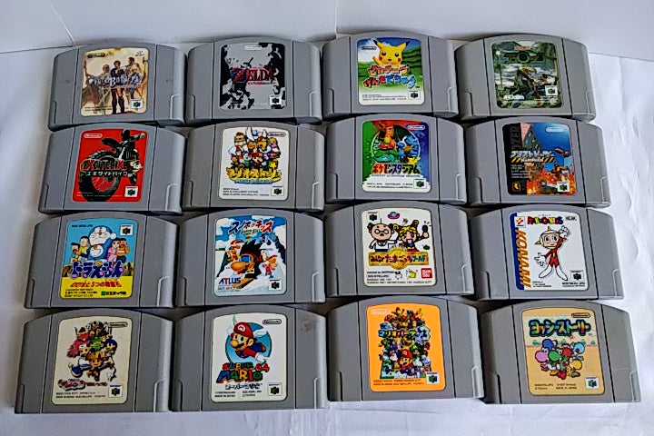 Whole sale Lot of 16 Nintendo 64 N64 game Cartridge set/Not tested-a73