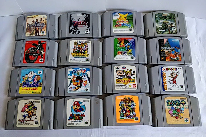 Whole sale Lot of 16 Nintendo 64 N64 game Cartridge set/Not tested-a731- - Hakushin Retro Game shop