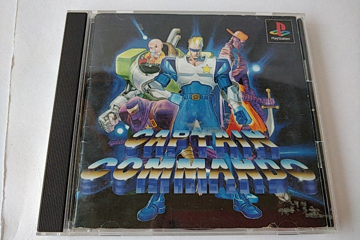 Captain Commando Sony Playstation Game /Game Disk,Case,Manual.Boxed set-a101- - Hakushin Retro Game shop