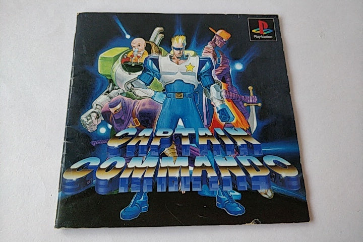 Captain Commando Sony Playstation Game /Game Disk,Case,Manual.Boxed set-a101- - Hakushin Retro Game shop