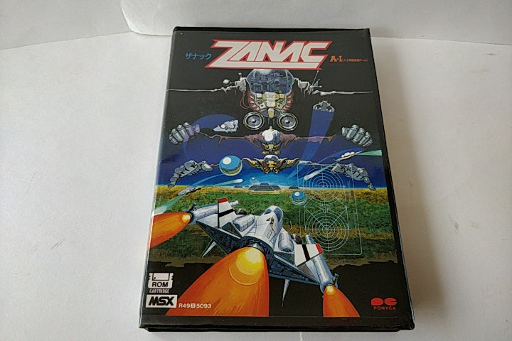ZANAC EX MSX MSX2 Game cartridge,Manual,Special Card,Boxed set tested -a104- - Hakushin Retro Game shop