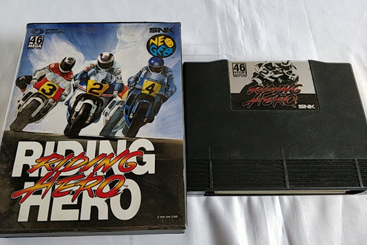Racing Hero SNK NEO GEO NEOGEO AES,Cartridge,Boxed tested set Japan-a1101- - Hakushin Retro Game shop