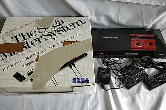 SEGA Master System Console MK-2000,Two Pads,PSU,Boxed set tested-a1126- - Hakushin Retro Game shop
