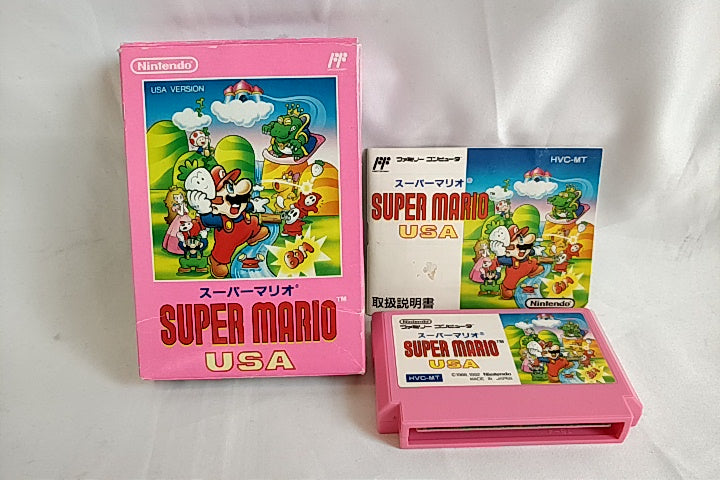 Super Mario USA Nintendo Famicom FC (NES) cartridge,manual,Boxed-a1130- - Hakushin Retro Game shop