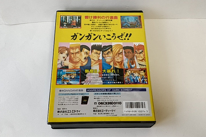 Excellent AGGRESSORS OF DARK KOMBAT Tsukai Gan Gan Koshinkyoku AES Boxed-a1207- - Hakushin Retro Game shop