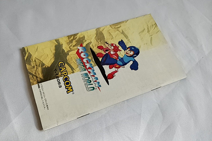 ROCK MAN MEGA WORLD MEGAMAN MEGA DRIVE (Genesis )  Cartridge,Boxed set-a1219- - Hakushin Retro Game shop