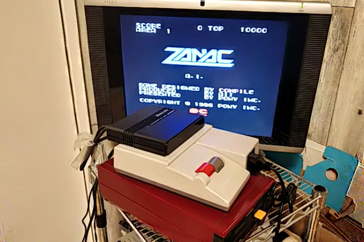 ZANAC/Pro wrestling FAMICOM DISK SYSTEM FCD Gamedisk and Box set tested-a1224- - Hakushin Retro Game shop